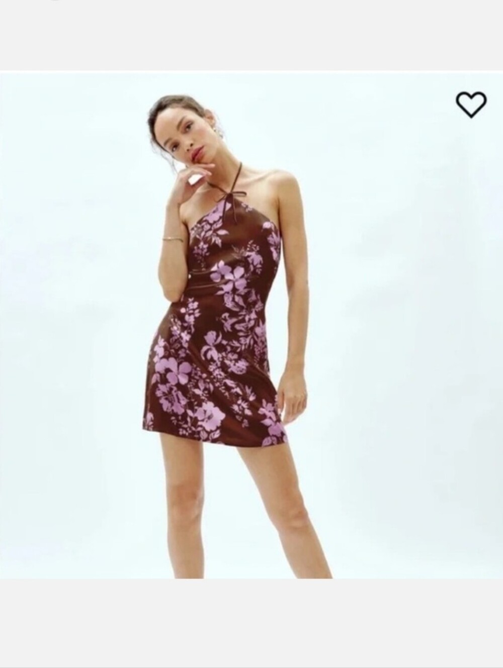 Halter Poppie Silk Mini Dress